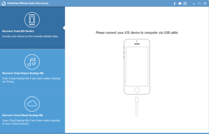 Recupero dati iPhone FonePaw
