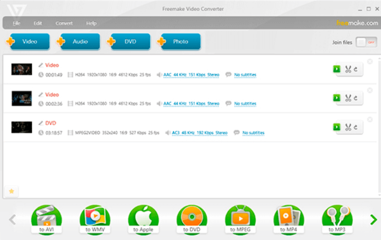 Copia DVD su disco rigido utilizzando Freemake Video Converter