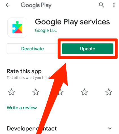 Aggiorna il tuo strumento dei servizi di Google Play