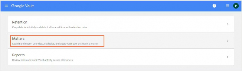 Recupera file eliminati definitivamente utilizzando Google Vault
