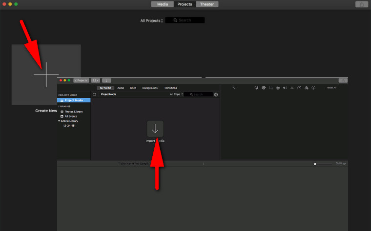 Modifica video orizzontale in iMovie