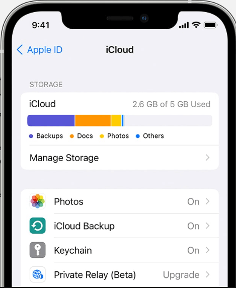 Libera spazio di archiviazione su iCloud per risolvere i problemi di scomparsa del mio streaming foto