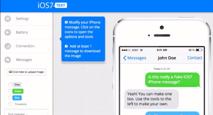 Crea iMessage falsi con iOS 7 Text