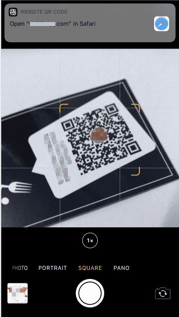 Fotocamera per iPhone / iPad per leggere il codice QR