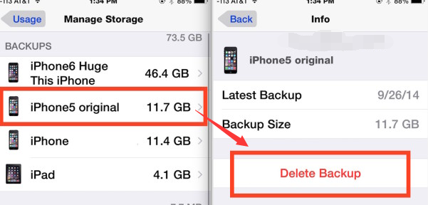 Eliminazione delle foto archiviate dal backup iCloud di iPhone