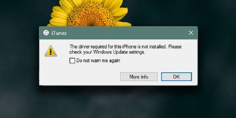Driver Iphone non installato su iTunes