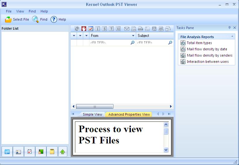 Usa il visualizzatore PST di Outlook del kernel per aprire il file di dati di Outlook senza Outlook