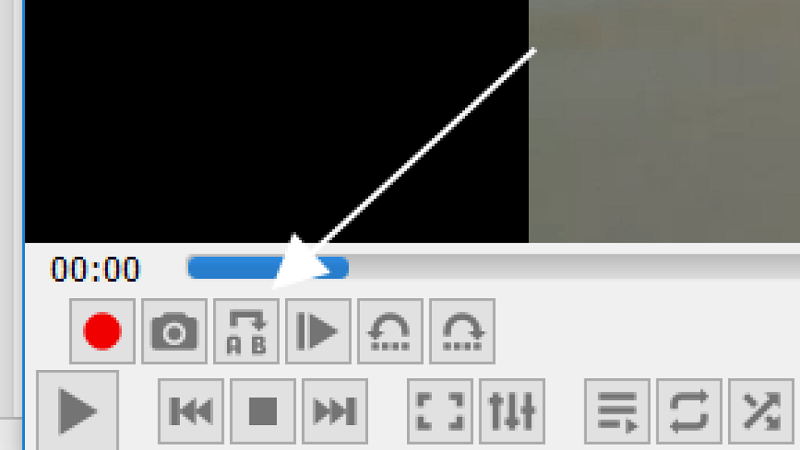 Pulsante Loop in VLC Media Player