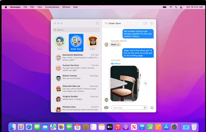 Trasferisci messaggi di testo da iPhone al computer sul tuo Mac