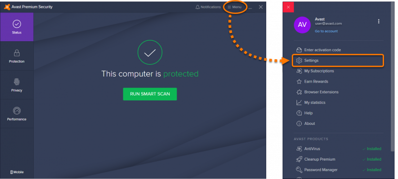 Risolto Avast Impossibile ripristinare l'errore di file tramite disattivazione e attivazione