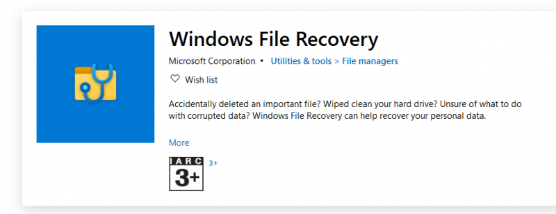 Recupera file utilizzando lo strumento di recupero file di Windows