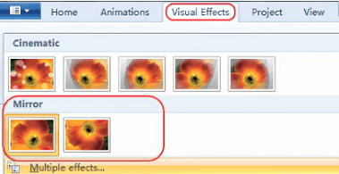 Come eseguire il mirroring di un video in Windows Movie Maker