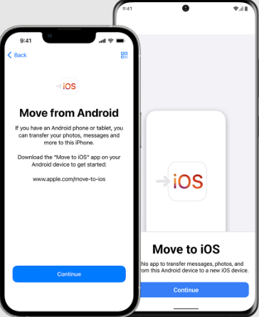 Usa Passa a iOS per trasferire dati da Google Pixel a iPhone