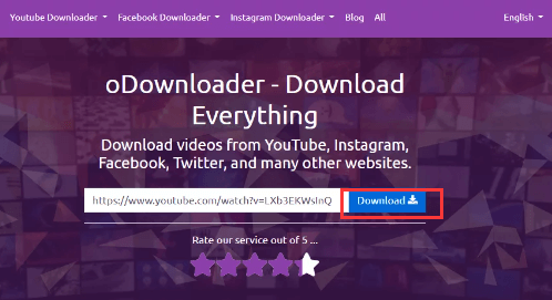 Taglia l'audio da YouTube utilizzando oDownloader