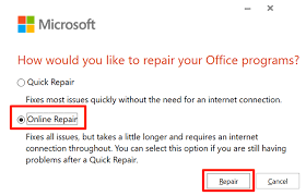 Correggi la tua suite MS Office per correggere l'errore di mancata risposta di Outlook
