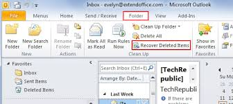 Recupera gli elementi eliminati in Outlook a causa del metodo di eliminazione definitiva