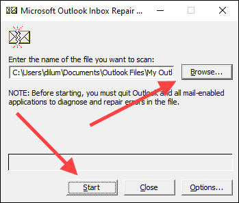 Ripara i tuoi file PST con lo strumento di riparazione di Microsoft Outlook