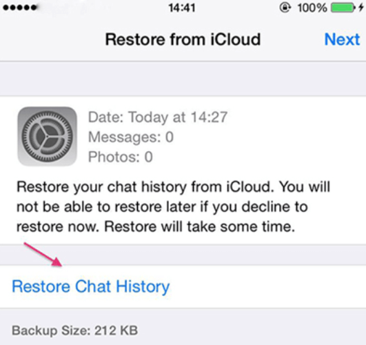 Recupera i messaggi WhatsApp cancellati su iOS