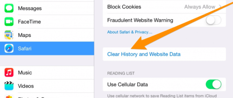 Come cancellare la cronologia delle ricerche di Google su iPad utilizzando l'app Safari