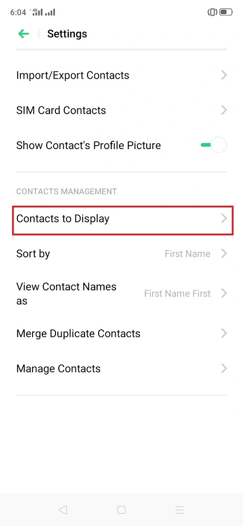 Ripristino dei contatti Google tramite l'app Impostazioni Android