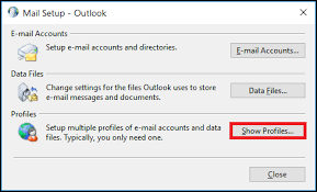 Crea un nuovo profilo per correggere l'errore di mancata risposta di Outlook