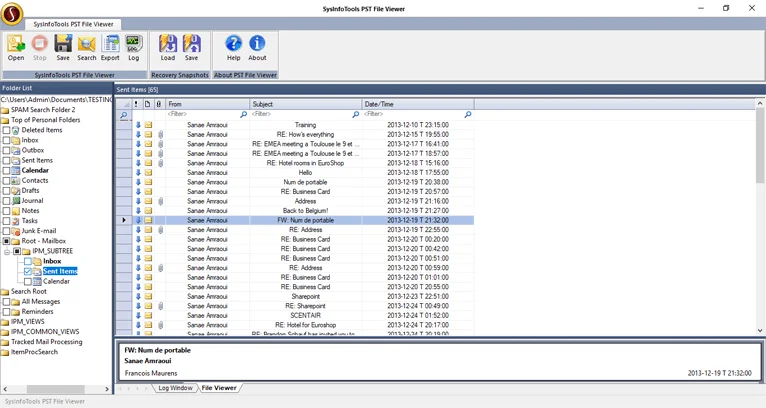 Usa SysInfo PST Viewer per aprire il file di dati di Outlook senza Outlook