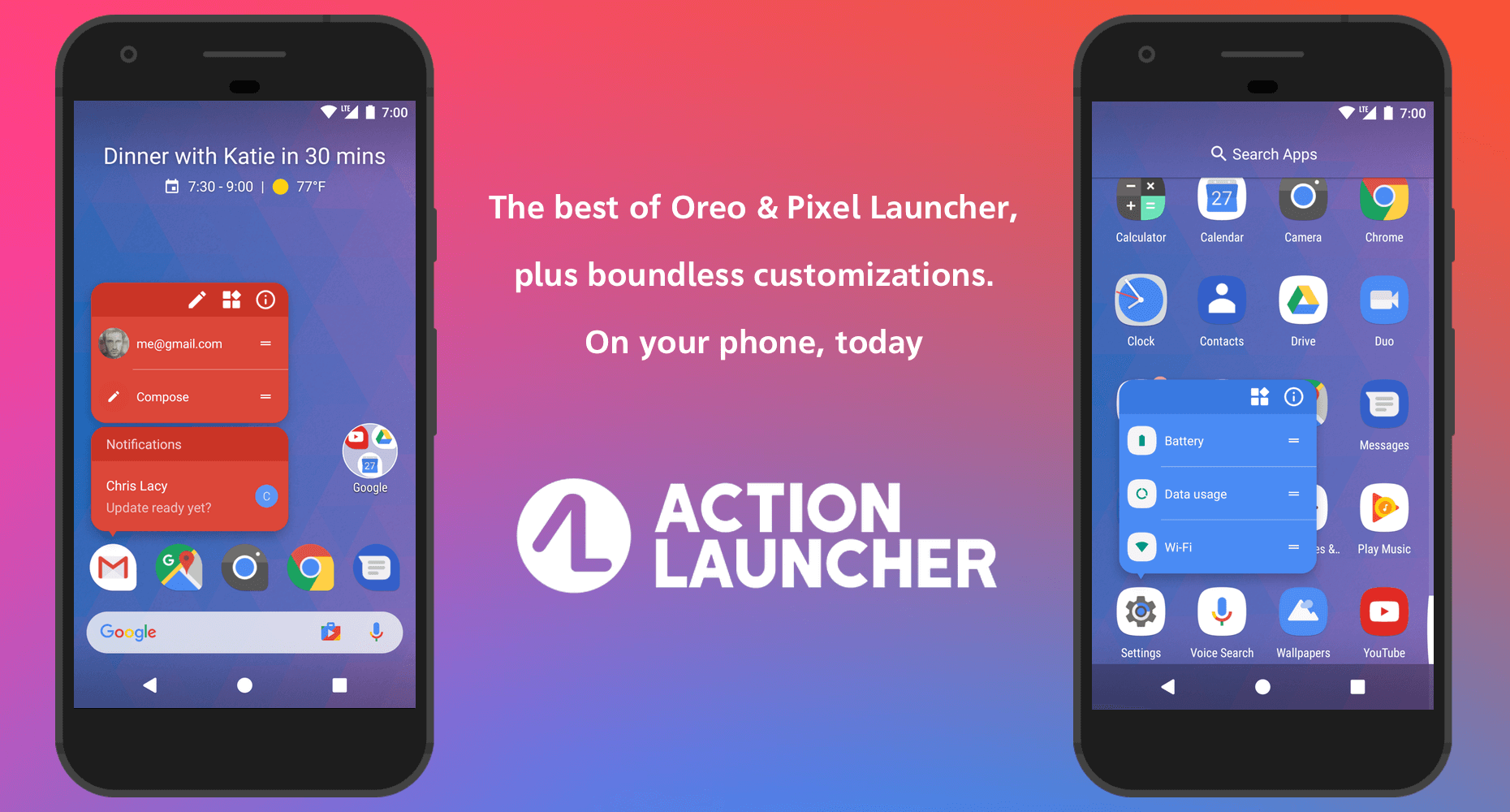 Miglior Launcher di azione per Android Launcher