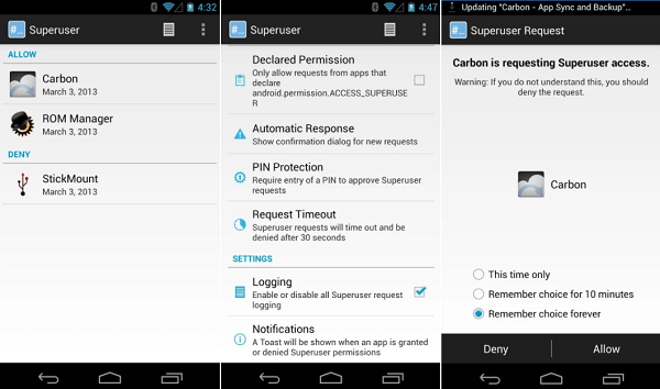 Supersu Android Root Superuser Gestione Superutente