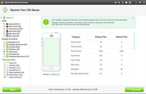 Tipard iOS Data Recovery