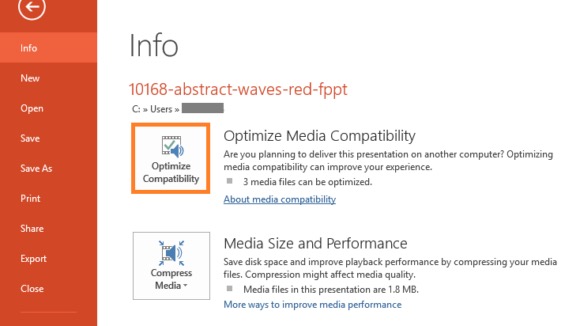 Usa la tua funzionalità di compatibilità multimediale per correggere il codec di PowerPoint non disponibile