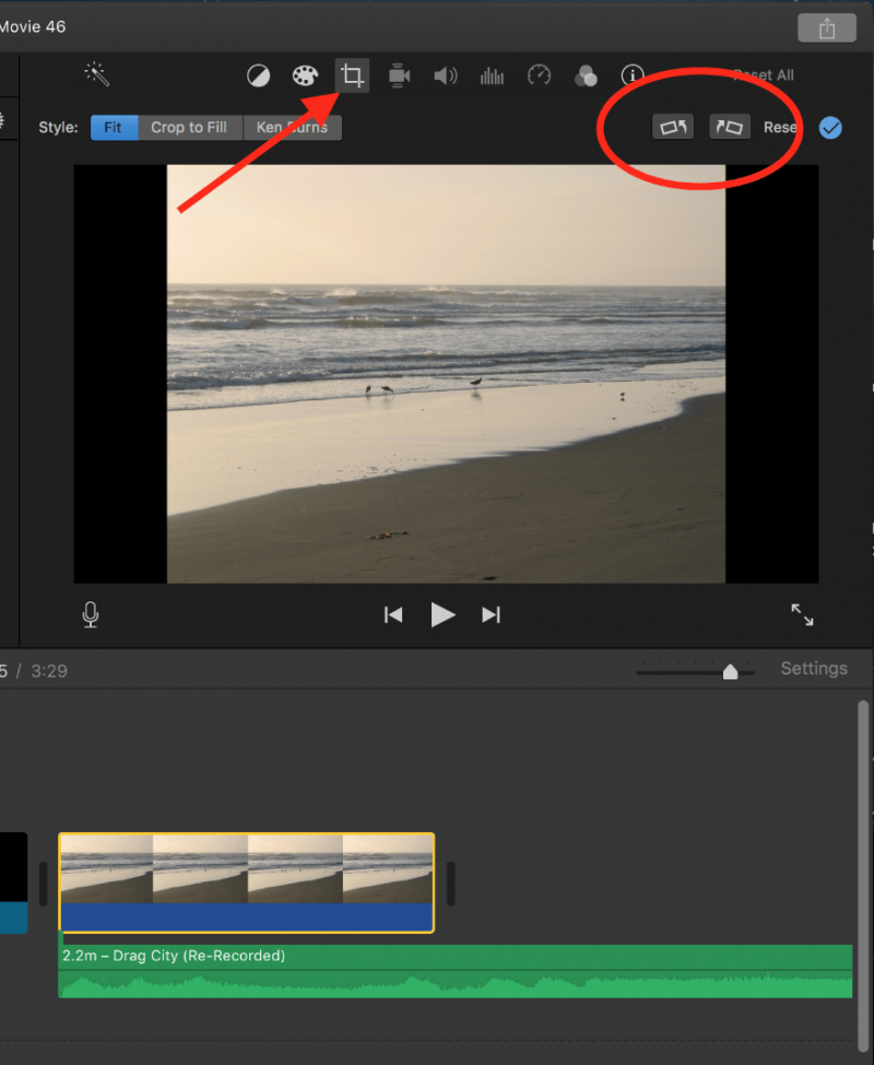 Modifica video verticale in iMovie