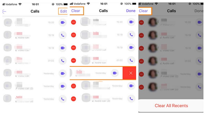 Elimina le chiamate recenti in The Viber del tuo iPhone