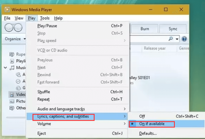 Incorpora i sottotitoli nel video in modo permanente utilizzando Windows Media Player