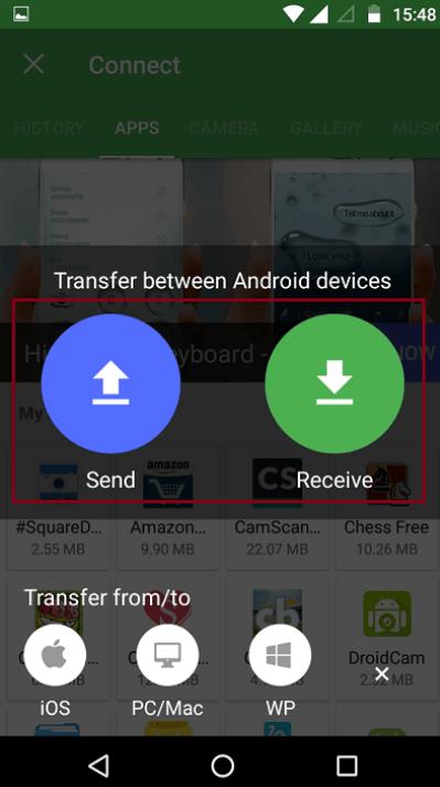 Come trasferire video da Android a iPhone utilizzando Xender