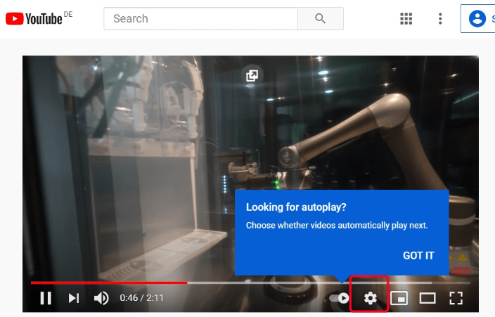 La riproduzione automatica di YouTube continua ad attivare il Web desktop