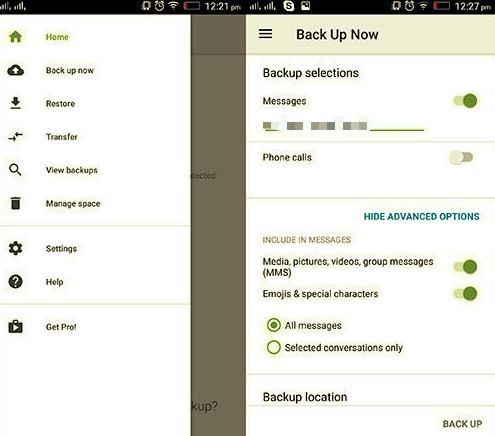 Trasferisci messaggi di testo da Android ad Android utilizzando il backup e il ripristino di SMS