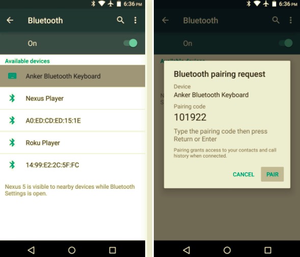 Trasferimento di dati da Samsung a Samsung tramite Bluetooth
