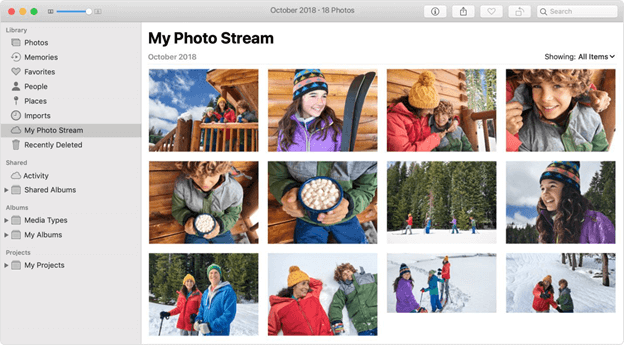 Trasferisci le foto dell'iPad tramite Il mio streaming foto su Mac