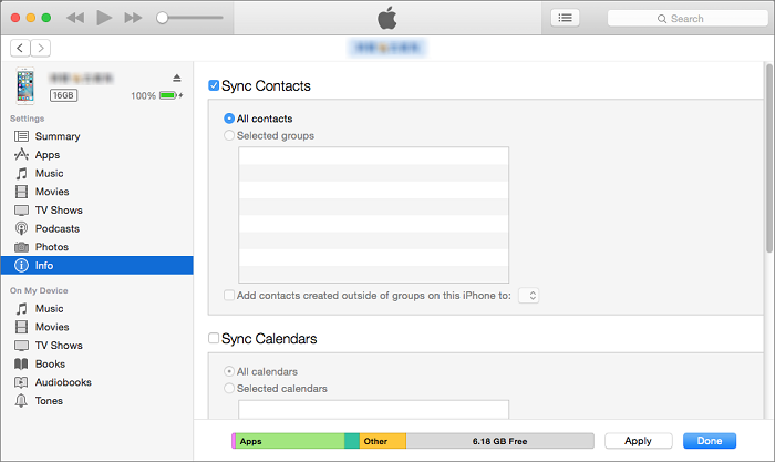Trasferisci contatti da iPhone a iPhone senza iCloud utilizzando il programma iTunes