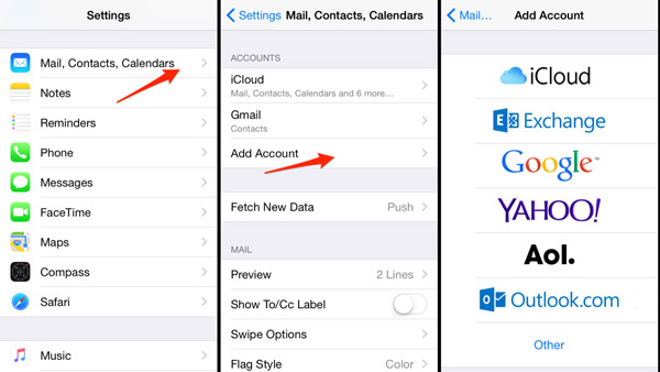 Trasferisci le note da iPhone ad Android utilizzando Gmail