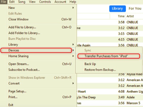 Trasferisci musica da iPod a Mac con iTunes