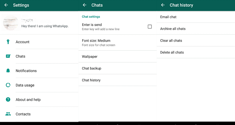 Trasferisci la chat di WhatsApp tramite e-mail utilizzando il tuo dispositivo Android