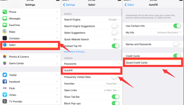 Come cancellare il riempimento automatico su iPhone