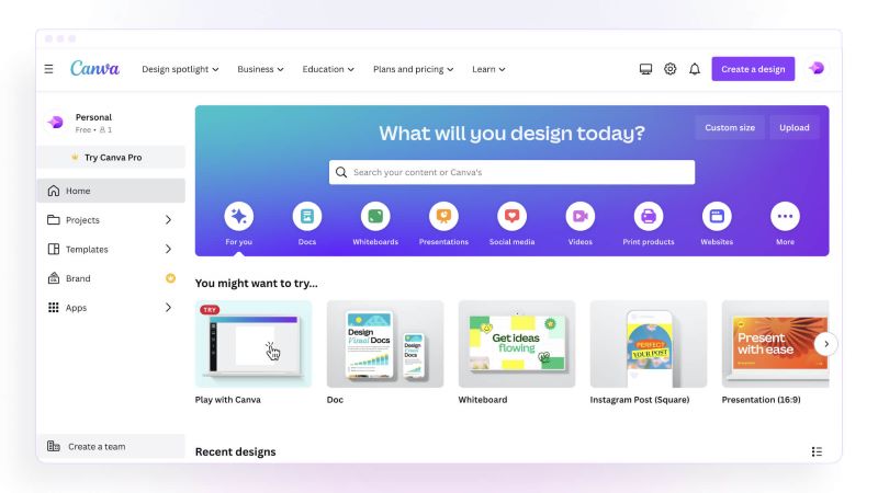 Registrazione di presentazioni Canva