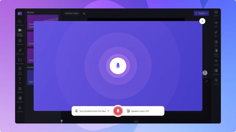 Registra gli ultimi 30 secondi su PC tramite Clipchamp