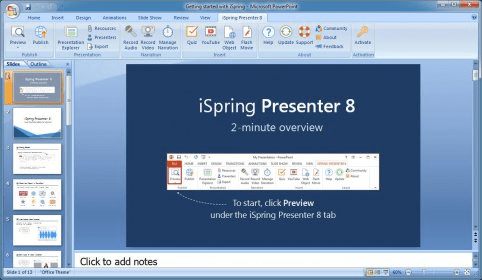 Registrazione del presentatore iSpring