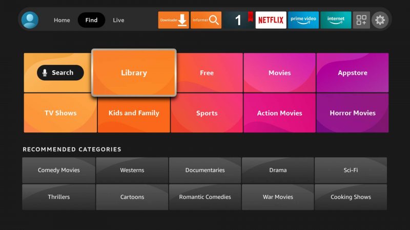 Trova la scheda DVR su FireStick