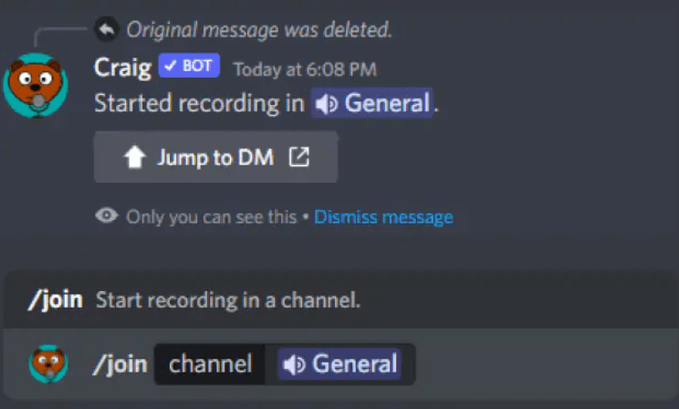 Registra la chiamata Discord sul telefono tramite Craig Bot