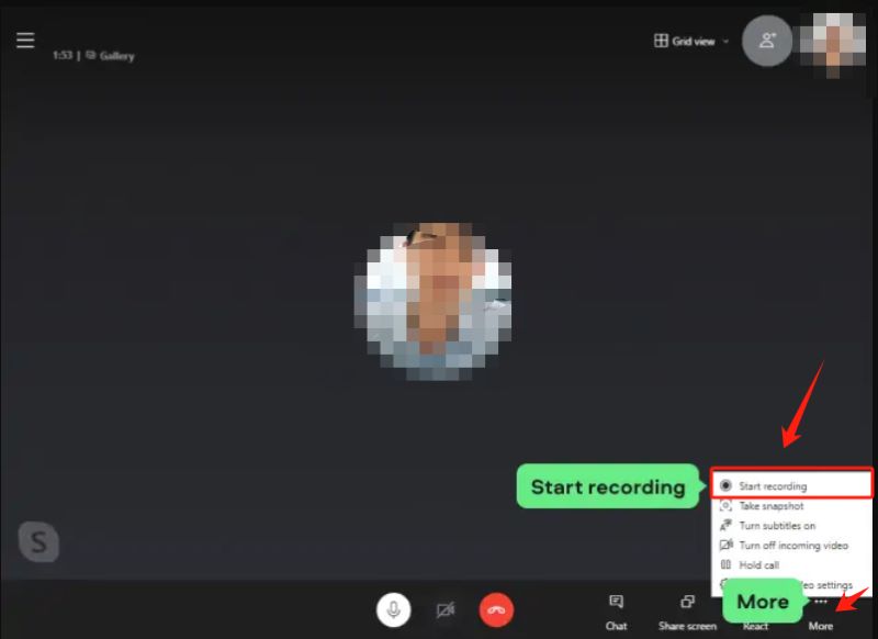 Registra una videochiamata Skype su Mac