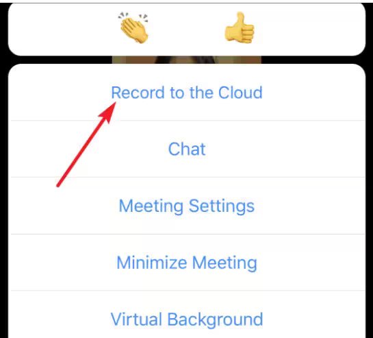 Registra una riunione Zoom su iPhone utilizzando il cloud